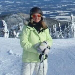 Orage Lime Green Hooded Ski/Snowboard Jacket with Faux Fur Trim